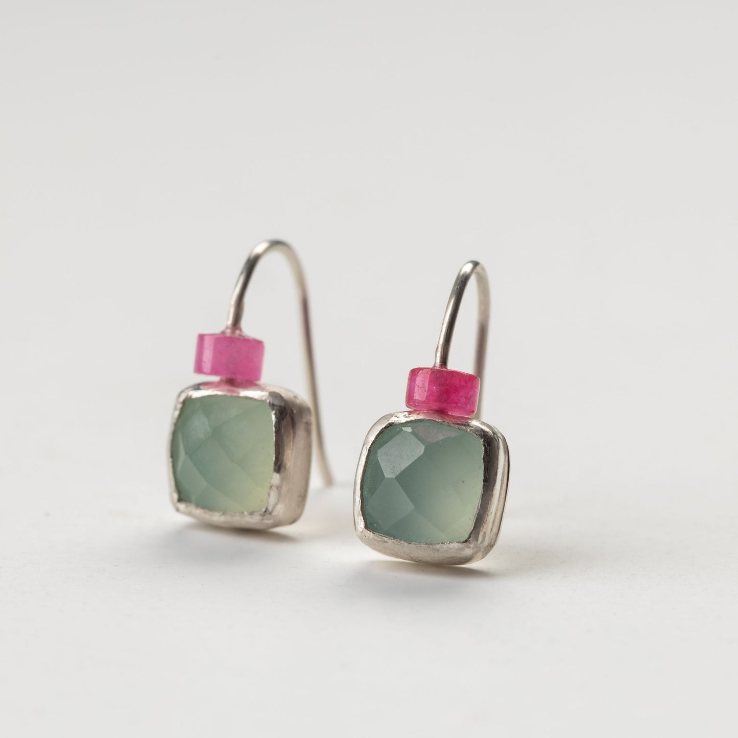 Σκουλαρίκια "Aqua-Pink"