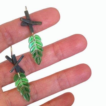 Fyllo – Κρεμαστά Σκουλαρίκια με Φύλλο