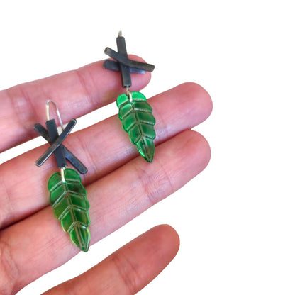 Fyllo – Κρεμαστά Σκουλαρίκια με Φύλλο