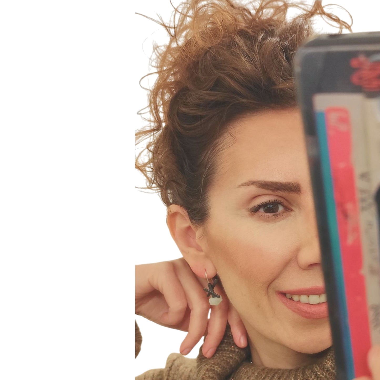 Χειροποίητα Ασημένια Σκουλαρίκια Astra με Φυσικές Πέτρες