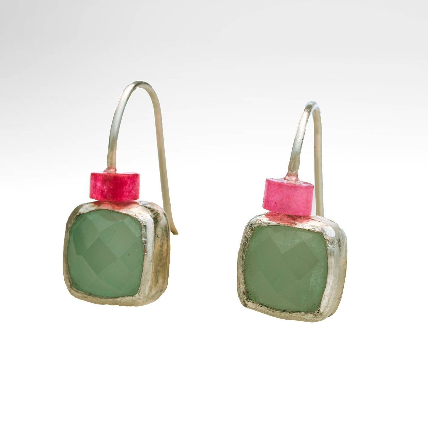 Σκουλαρίκια "Aqua-Pink"