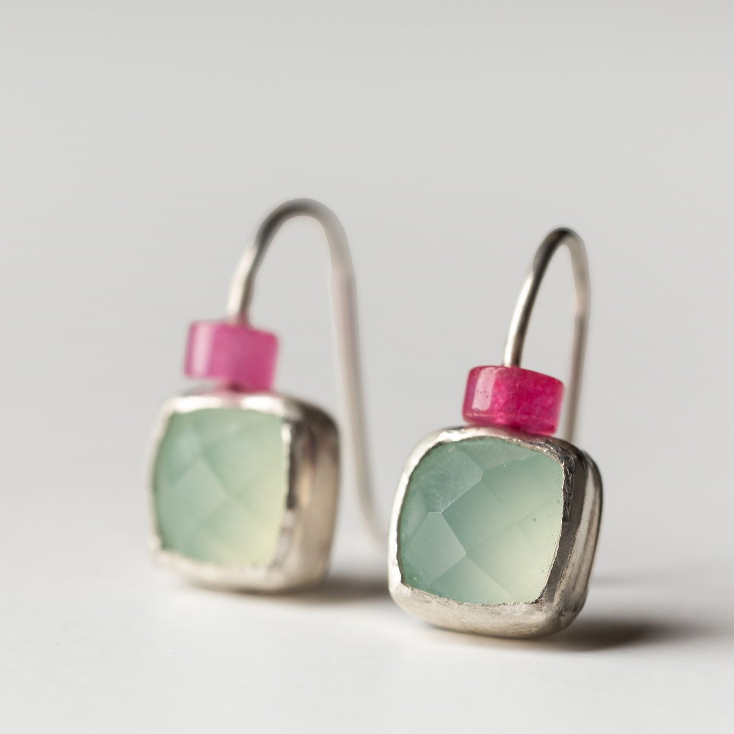 Σκουλαρίκια "Aqua-Pink"