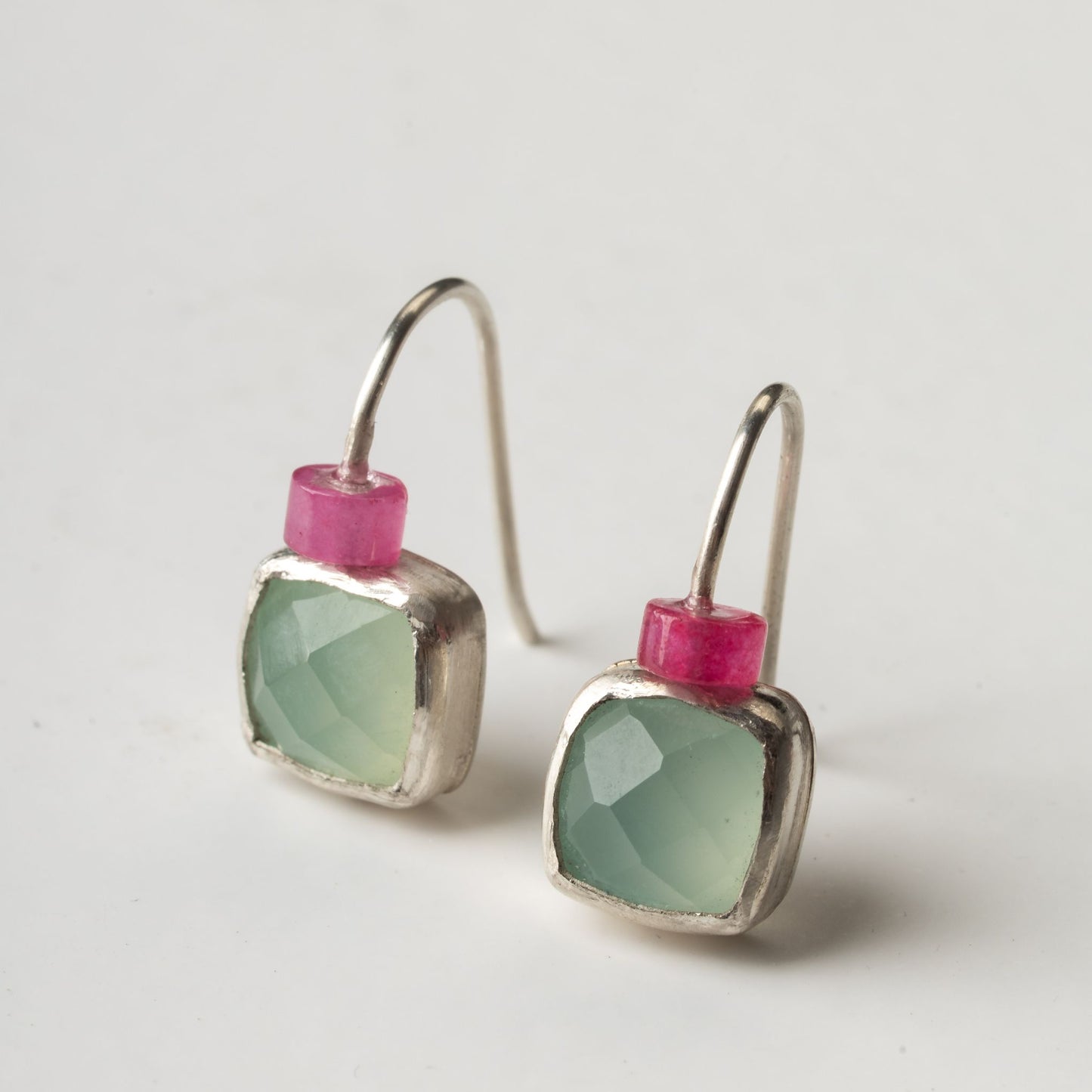 Σκουλαρίκια "Aqua-Pink"