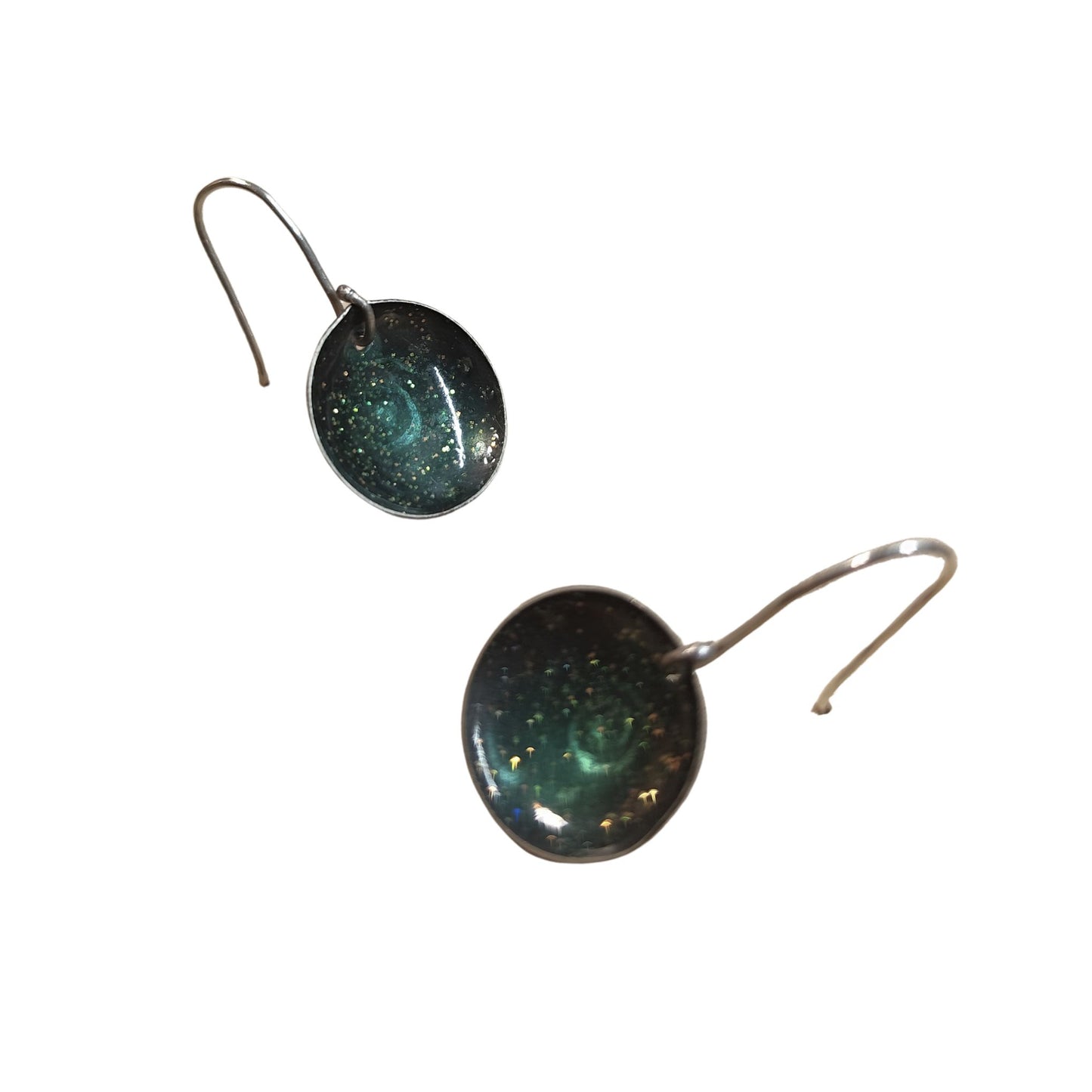 Σκουλαρίκια κρεμαστά "Blue Galaxy"