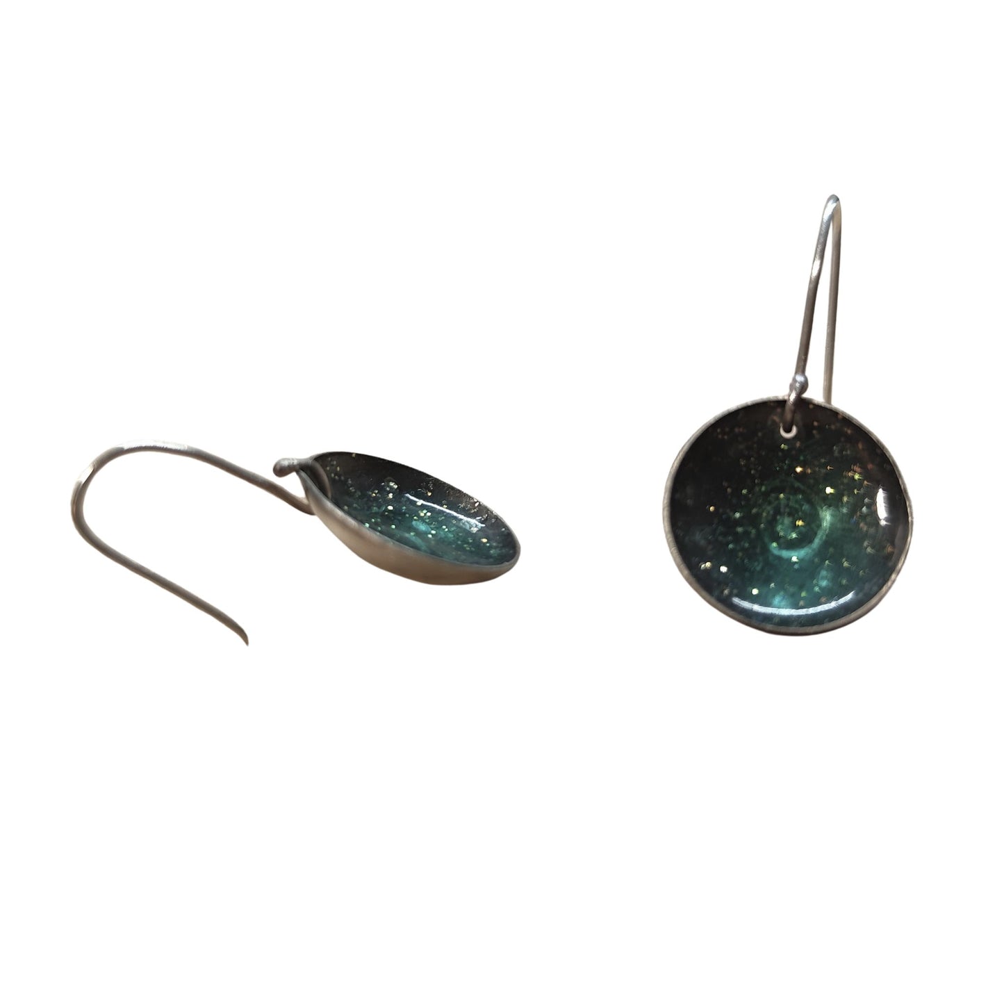 Σκουλαρίκια κρεμαστά "Blue Galaxy"