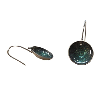 Σκουλαρίκια κρεμαστά "Blue Galaxy"