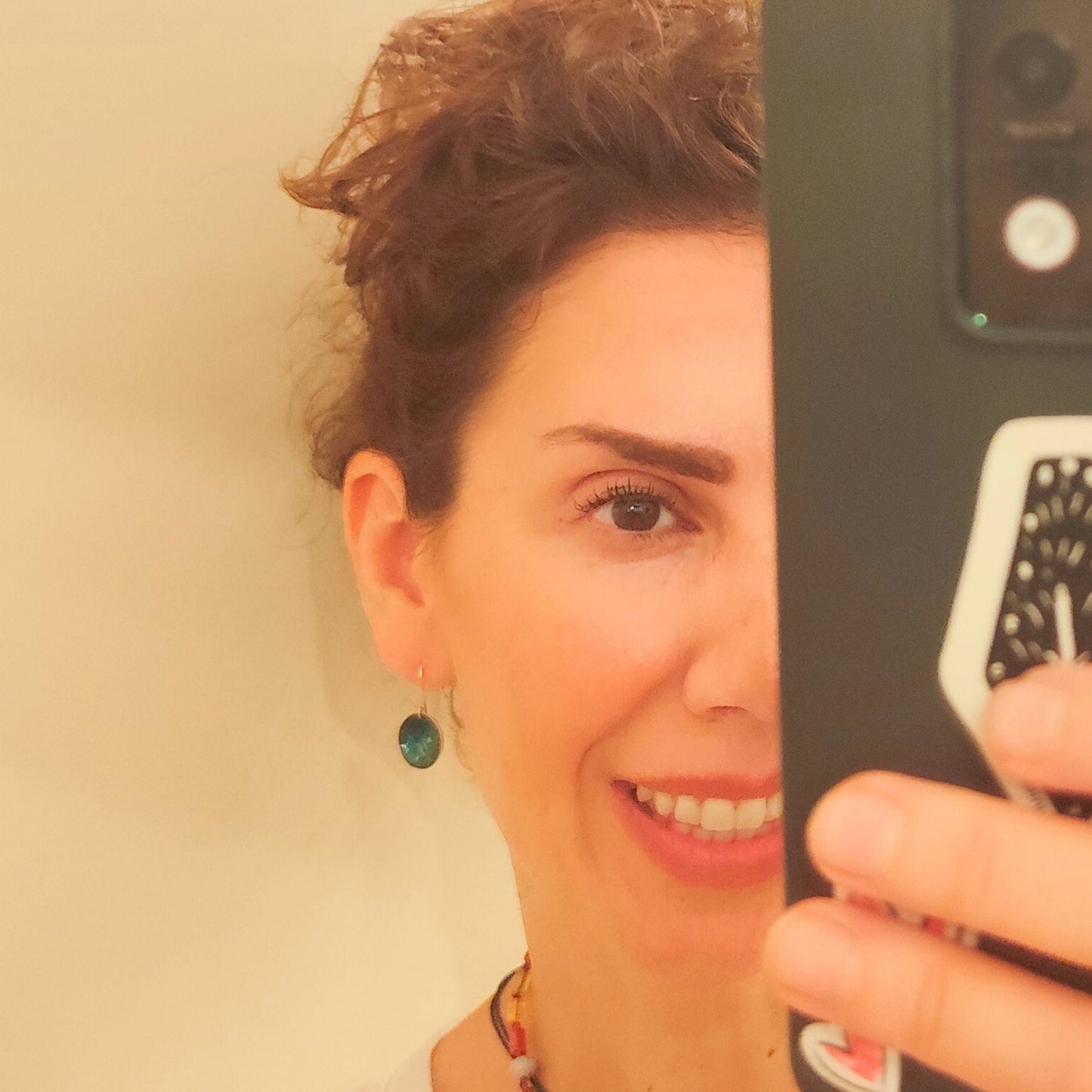 Σκουλαρίκια κρεμαστά "Blue Galaxy"