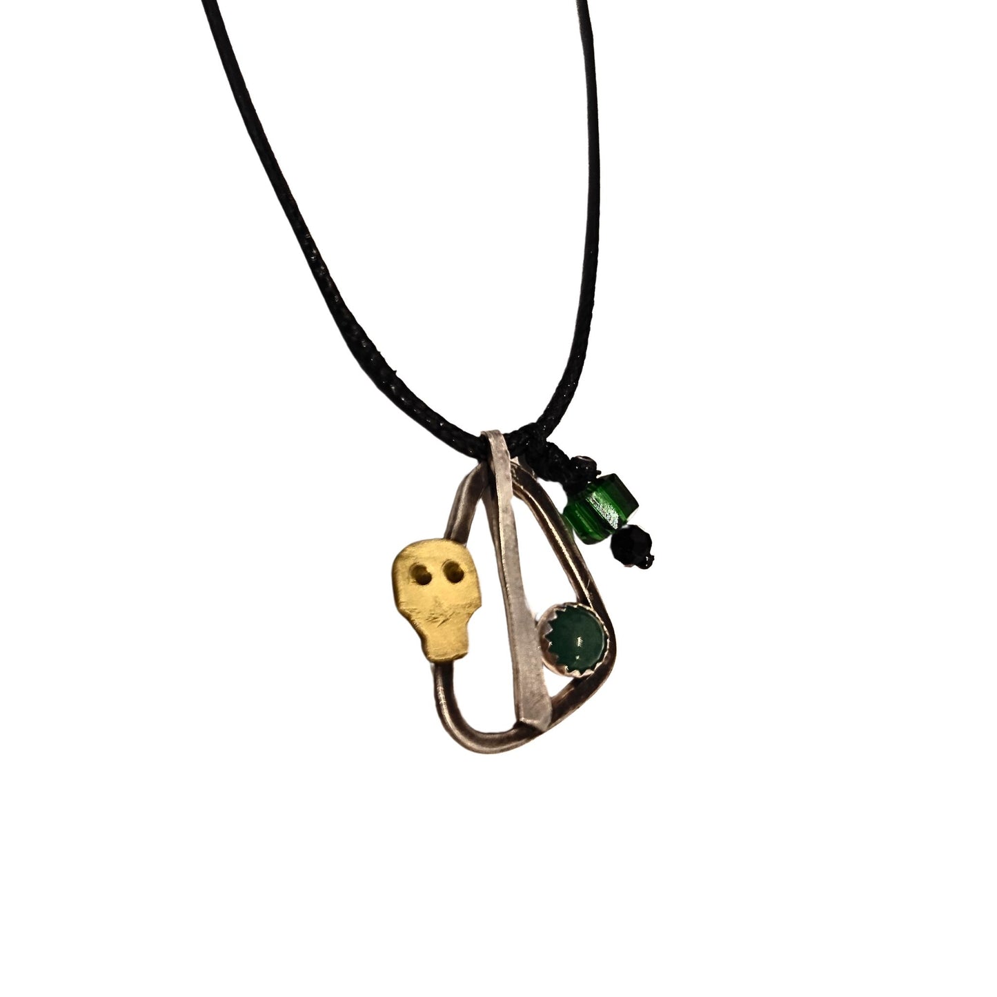 Μενταγιόν Green Skull