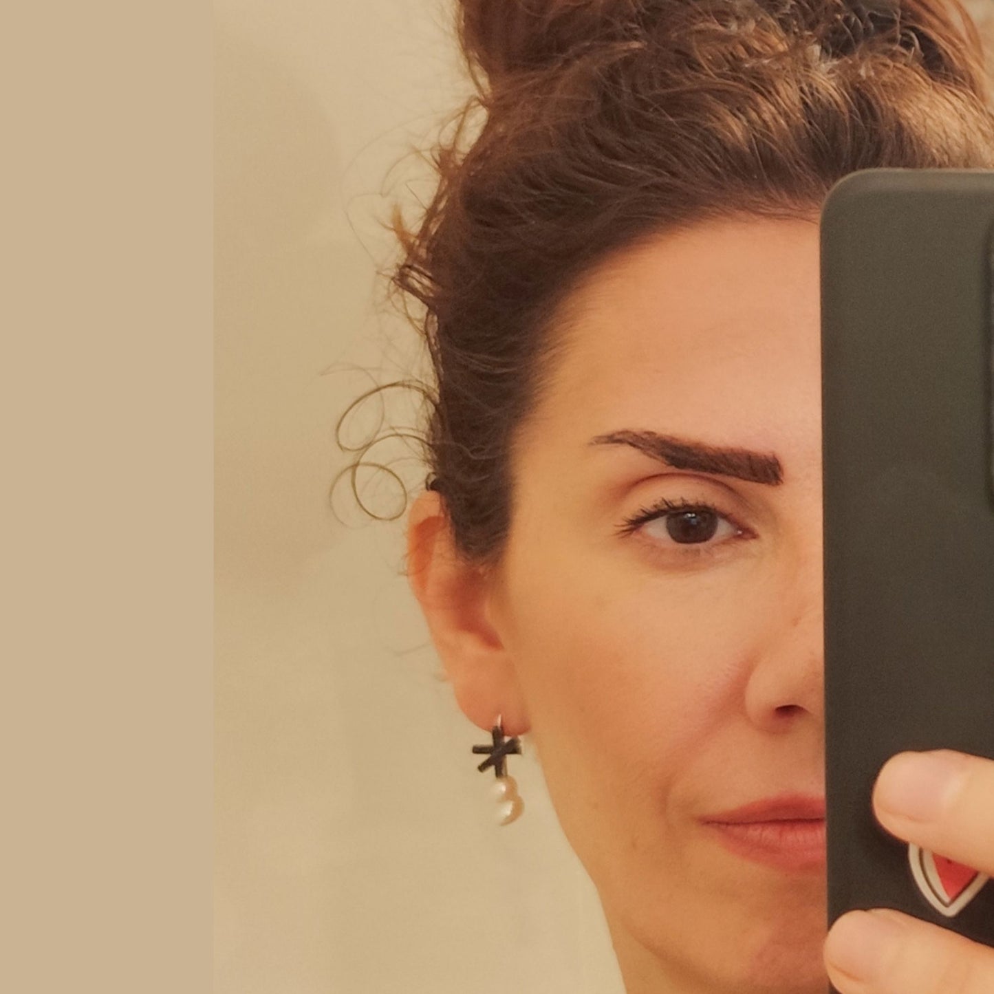 Άστρα - Σκουλαρίκια με Μαργαριτάρια & Ασημένιες Λεπτομέρειες