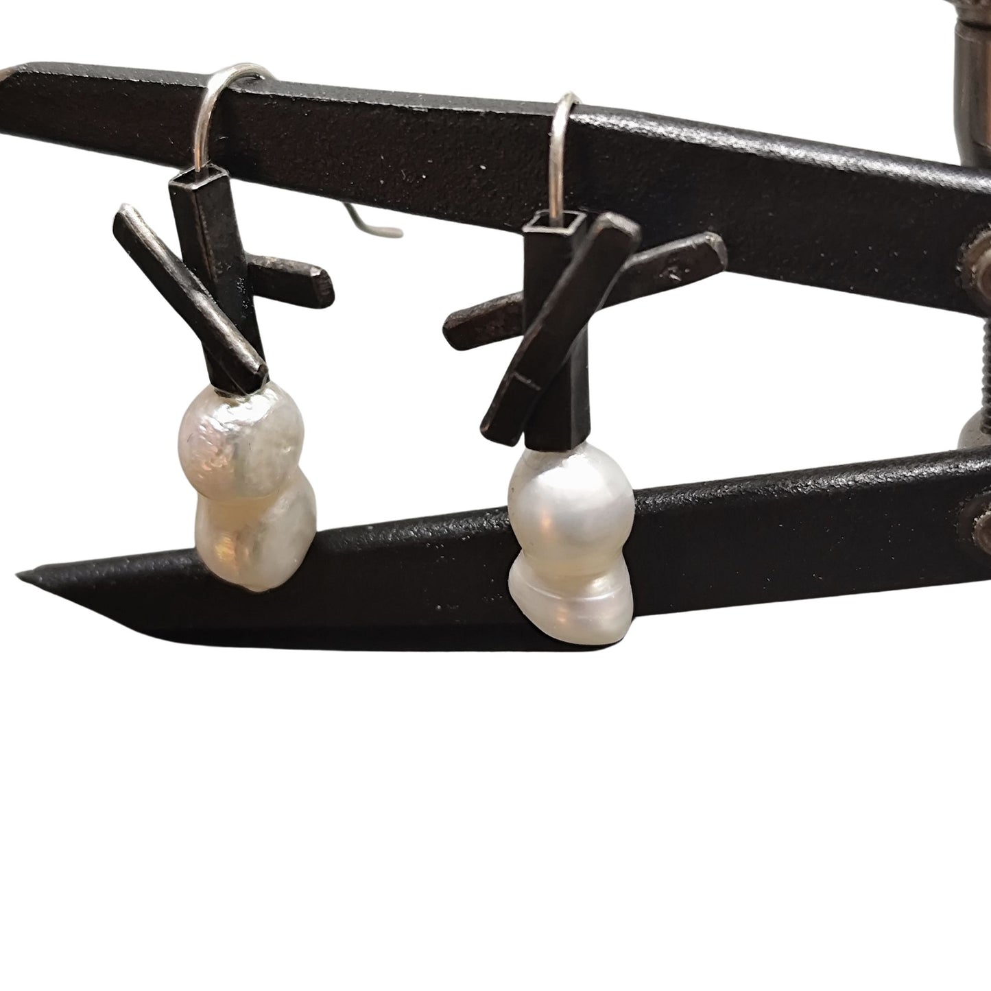 Άστρα - Σκουλαρίκια με Μαργαριτάρια & Ασημένιες Λεπτομέρειες