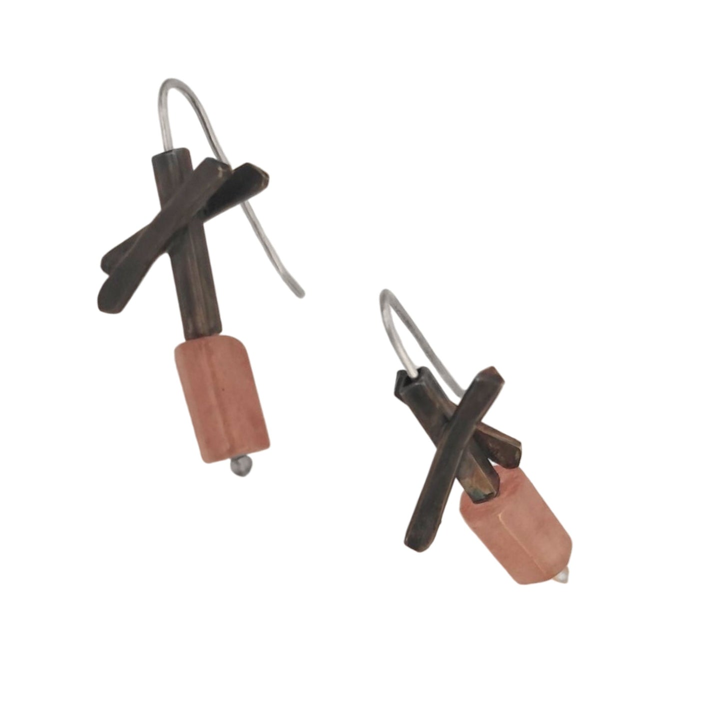 Χειροποίητα Ασημένια Σκουλαρίκια Astra με Φυσικές Πέτρες