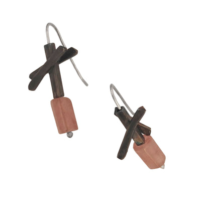 Χειροποίητα Ασημένια Σκουλαρίκια Astra με Φυσικές Πέτρες