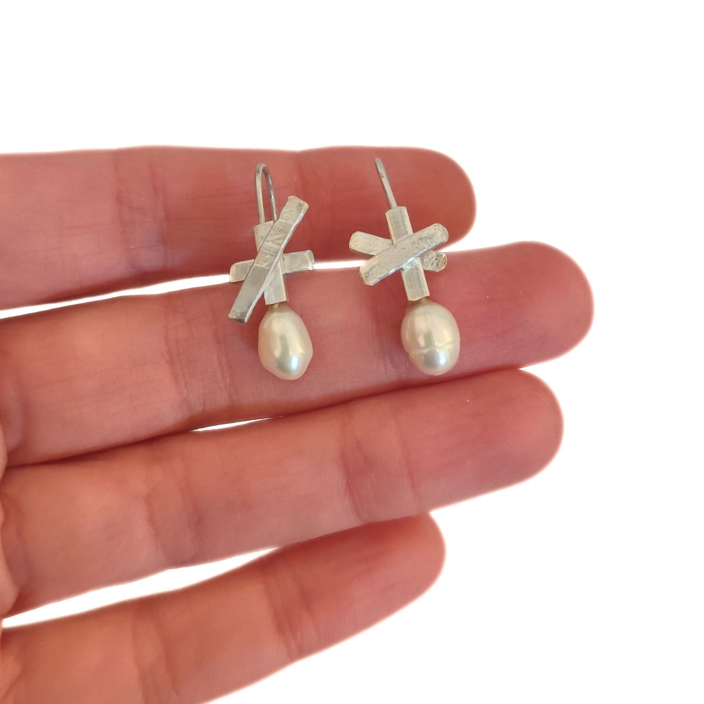 Χειροποίητα Ασημένια Σκουλαρίκια Astra με Φυσικές Πέτρες