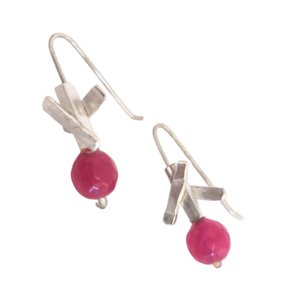 Χειροποίητα Ασημένια Σκουλαρίκια Astra με Φυσικές Πέτρες