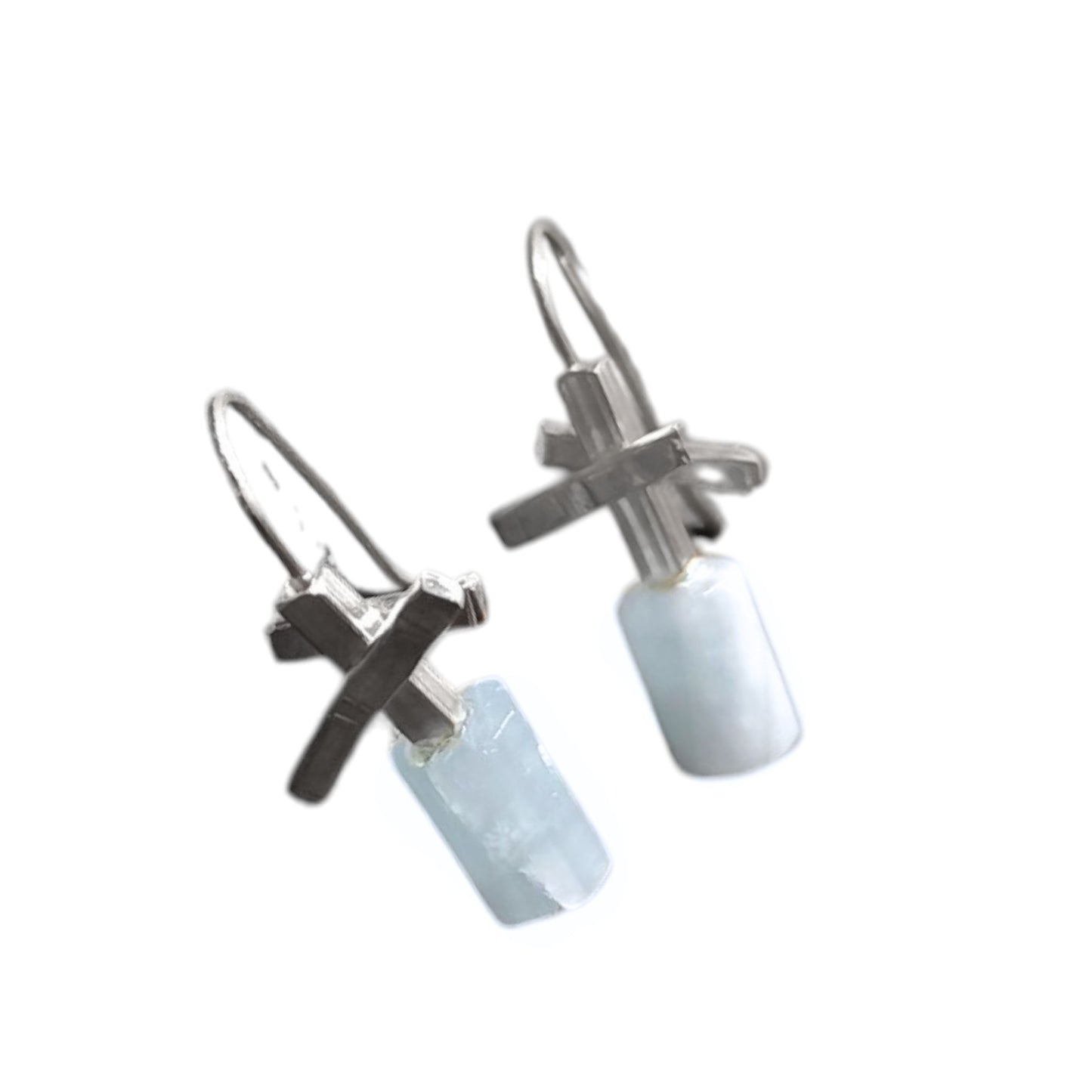 Χειροποίητα Ασημένια Σκουλαρίκια Astra με Φυσικές Πέτρες