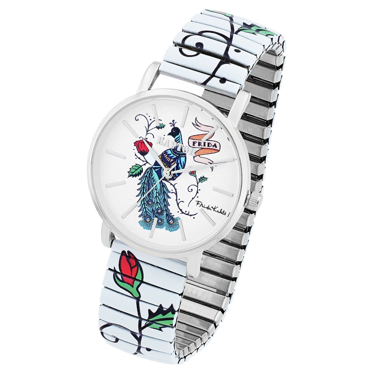 Raptor women's wristwatch "Frida Kahlo Edition" Peacock