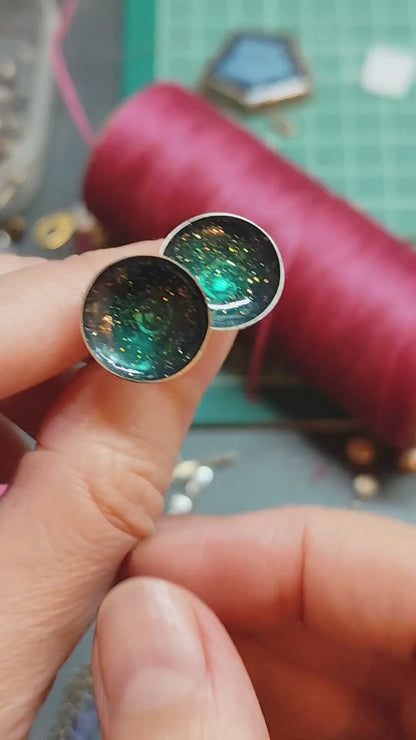 Σκουλαρίκια "Blue Galaxy"