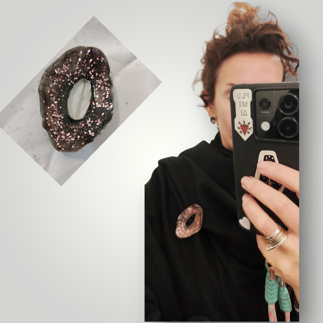 Pink Confetti Brooch