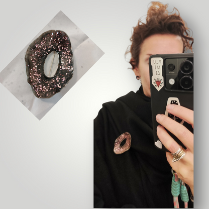 Pink Confetti Brooch