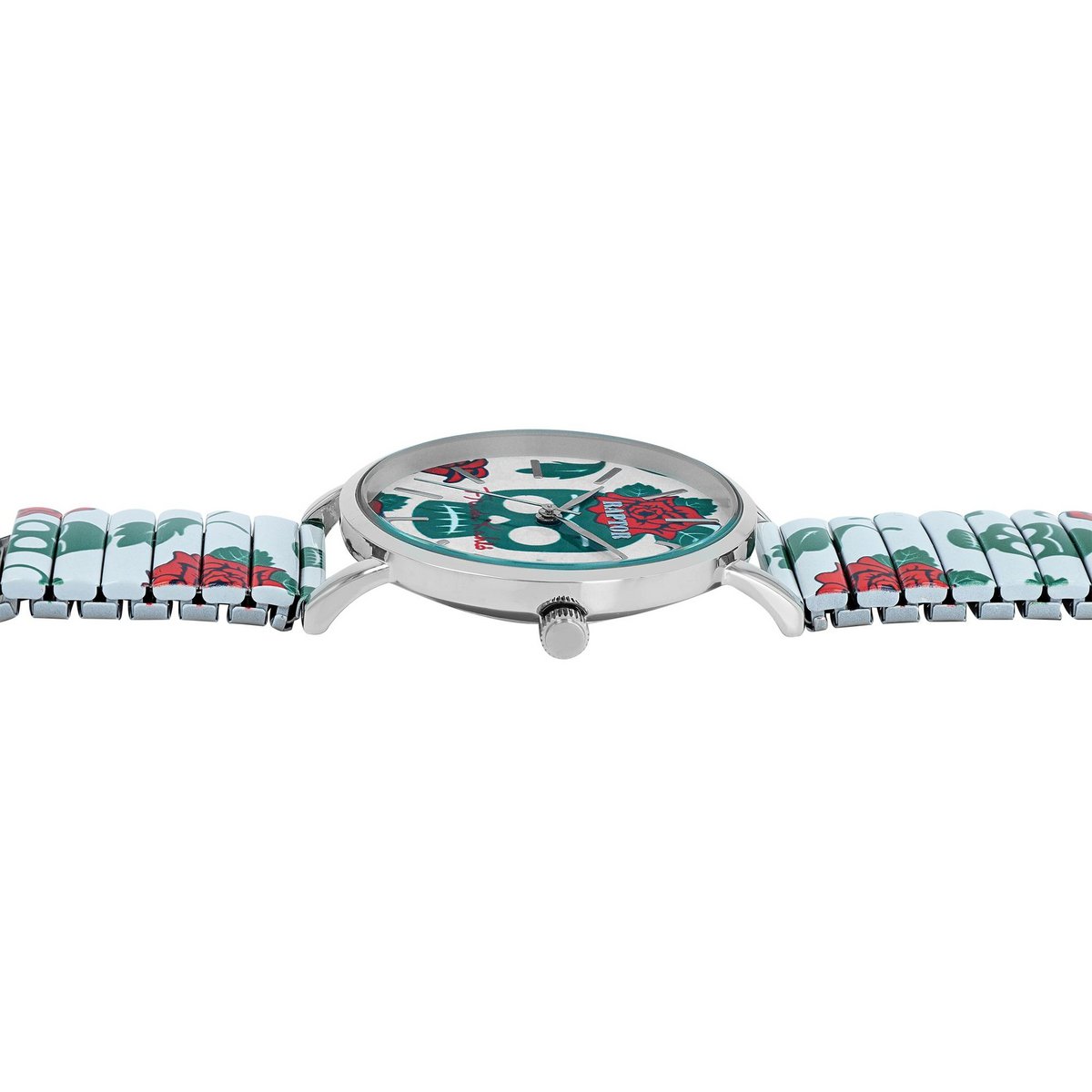Raptor women's wristwatch "Frida Kahlo Edition" floral skull