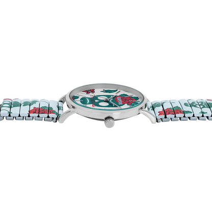 Raptor women's wristwatch "Frida Kahlo Edition" floral skull
