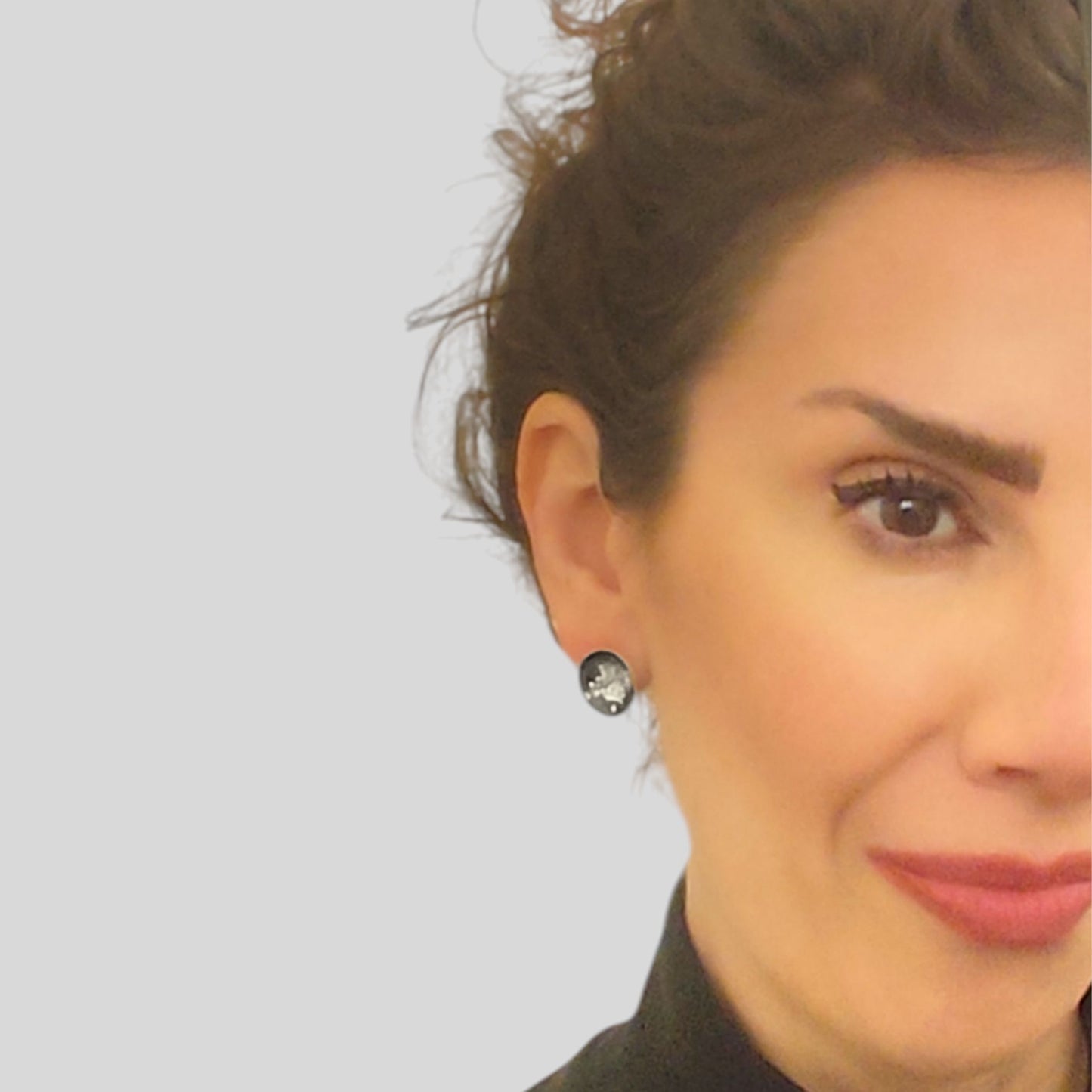 Καρφωτά Σκουλαρίκια με Glitter